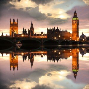 Big Ben in the evening, London, UK