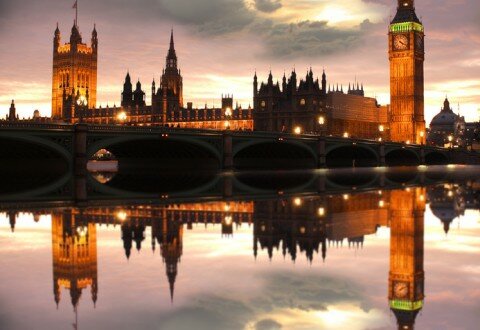 Big Ben in the evening, London, UK